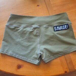 Savage Barbell L shorts olive green